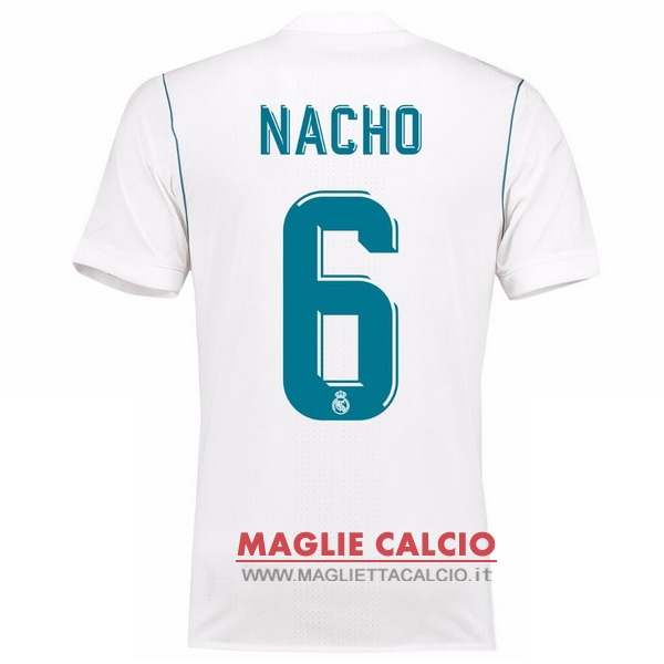 maglietta real madrid 2017-2018 nacho 6 prima